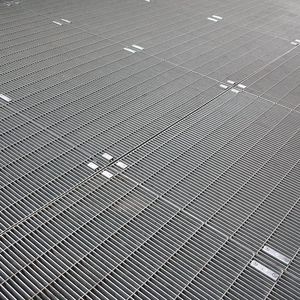 galvanized steel grating / for exterior flooring / security / high-resistance