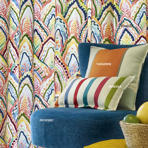 upholstery fabric / for curtains / patterned / cotton