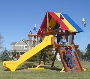 playground play structure / for public entity / wooden / modular