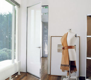 interior door / swing / aluminum / glazed