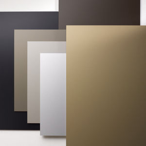 construction composite panel / anodized aluminum / solar shading / for facade cladding