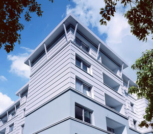 composite cladding / aluminum / grooved / panel