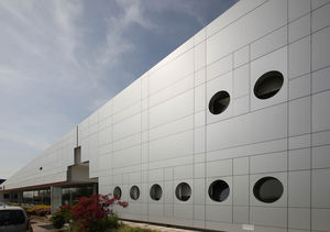 composite cladding / aluminum / matte / panel