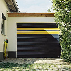 sectional garage door / aluminum / automatic