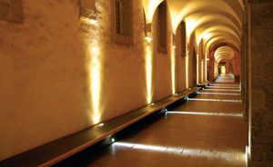 recessed floor light fixture / LED / linear / outdoor