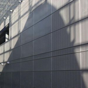 aluminum cladding / steel / perforated / panel