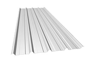 profiled metal sheet / galvanized steel / for roofs / for facades