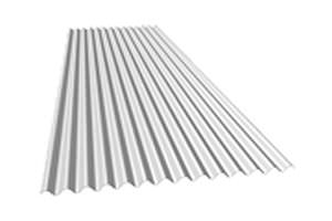 corrugated metal sheet / galvanized steel / for roofs / for facades