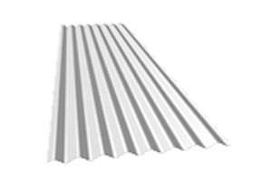 corrugated metal sheet / galvanized steel / for roofs / for facades