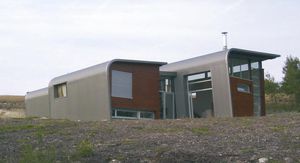 profiled metal panel / galvanized steel / for facades / for roofs