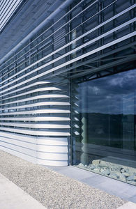 steel cladding / high-gloss / strip