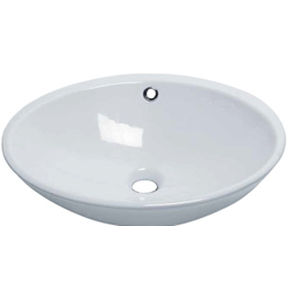 countertop washbasin / round / ceramic / contemporary
