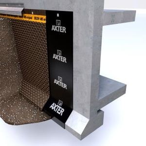 protection waterproofing membrane / for buried walls / roll / bituminous