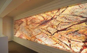wall-mounted stretched membrane / printed
