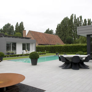 poolside tile / for floors / granite / matte