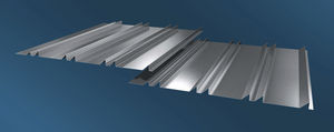 aluminum cladding / ribbed / panel