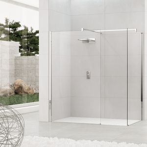 fixed shower screen / corner / glass