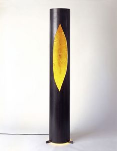 original design light column / iron / metal / halogen