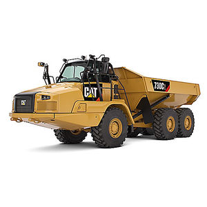 rear unloading dump truck / articulated / rubber-tired / diesel