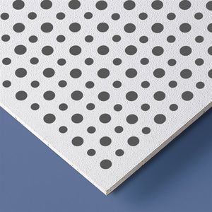 PVC acoustic panel / for interior fittings / perforated / for public buildings
