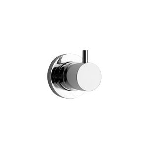 shower mixer tap / built-in / chromed metal / bathroom