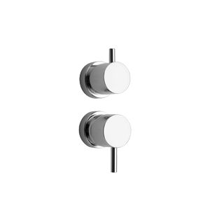 shower mixer tap / built-in / chromed metal / thermostatic