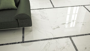 marble look tile / for floors / porcelain stoneware / polished