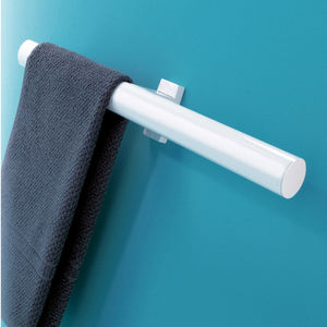 2-bar towel rack / wall-mounted / aluminum