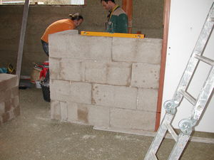 hemp concrete block / wall / for partition walls / rectangular