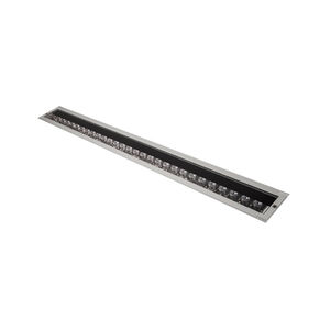 recessed floor light fixture / LED / linear / outdoor