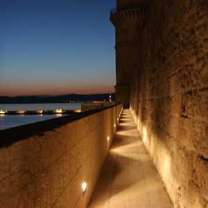 recessed wall light fixture / LED / rectangular / outdoor