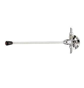 washbasin single tap / free-standing / metal / knee-operated