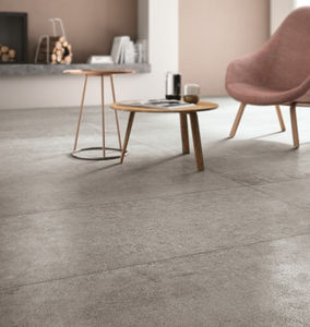 indoor tile / floor / porcelain stoneware / plain