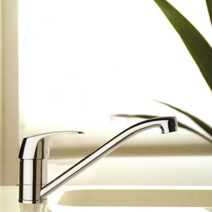 chrome-plated brass mixer tap / kitchen / 1-hole