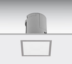 recessed emergency light / square / LED / IP20