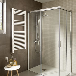 electric towel radiator / metal / design / bathroom