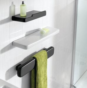 wall-mounted shelf / contemporary / wooden / for bathrooms