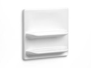 wall-mounted shelf / contemporary / wooden / for bathrooms