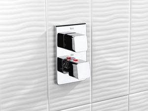 bathtub mixer tap / chrome / thermostatic / for bathrooms