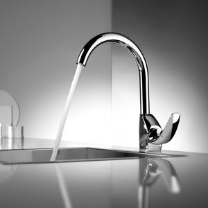 chrome mixer tap / kitchen / 1-hole