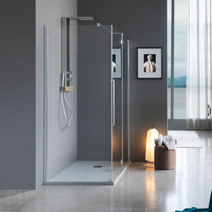 swing shower screen / fixed / corner