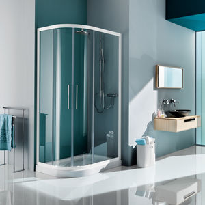 sliding shower screen / corner / curved