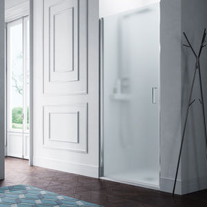swing shower screen / for alcoves / glass