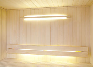contemporary wall light / sauna / glass / halogen