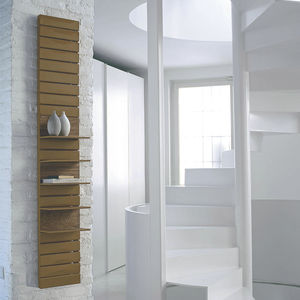 hot water radiator / steel / contemporary / rectangular