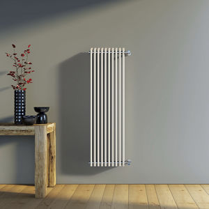 hot water radiator / steel / contemporary / vertical