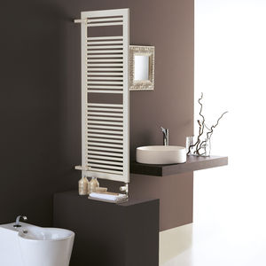 hot water towel radiator / electric / steel / contemporary