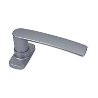 door handle / stainless steel / aluminum / contemporary