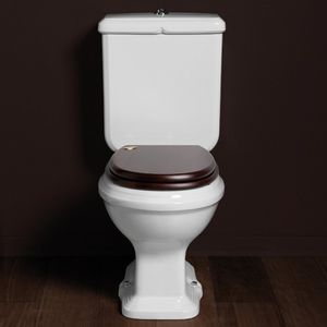 free-standing WC / ceramic / with flush button