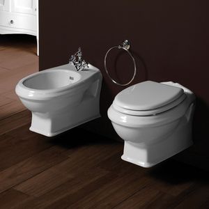 wall-hung bidet / ceramic